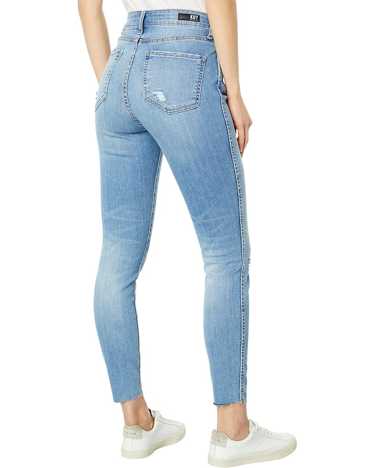 

Джинсы KUT from the Kloth Connie High-Rise Fab AB Ankle Skinny-Raw Hem in Preferable, цвет Preferable