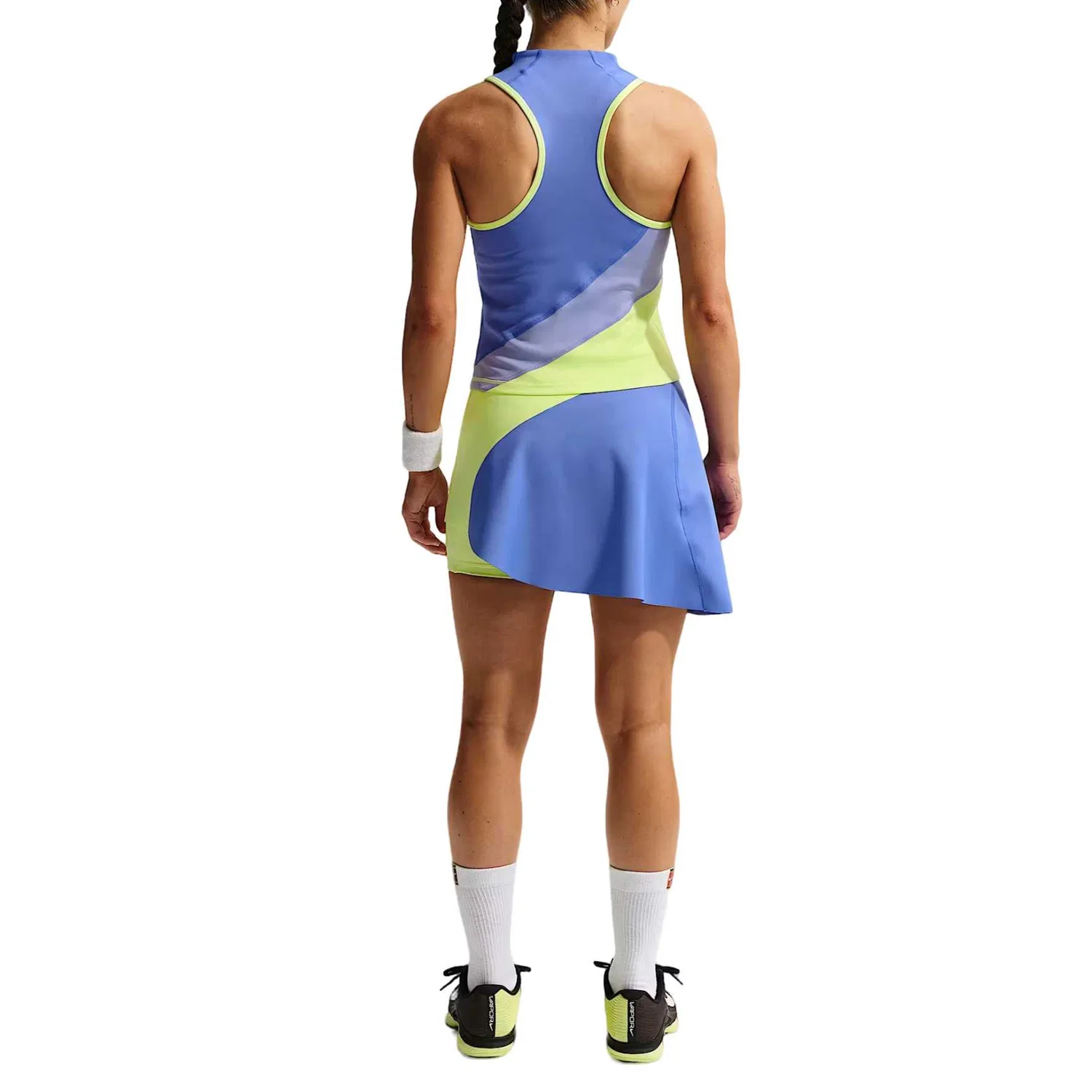 Теннисный топ Court Slam Women's Dri-FIT Nike, Sapphire Blue/Light Mustard/Light Lemon/White — фото 4