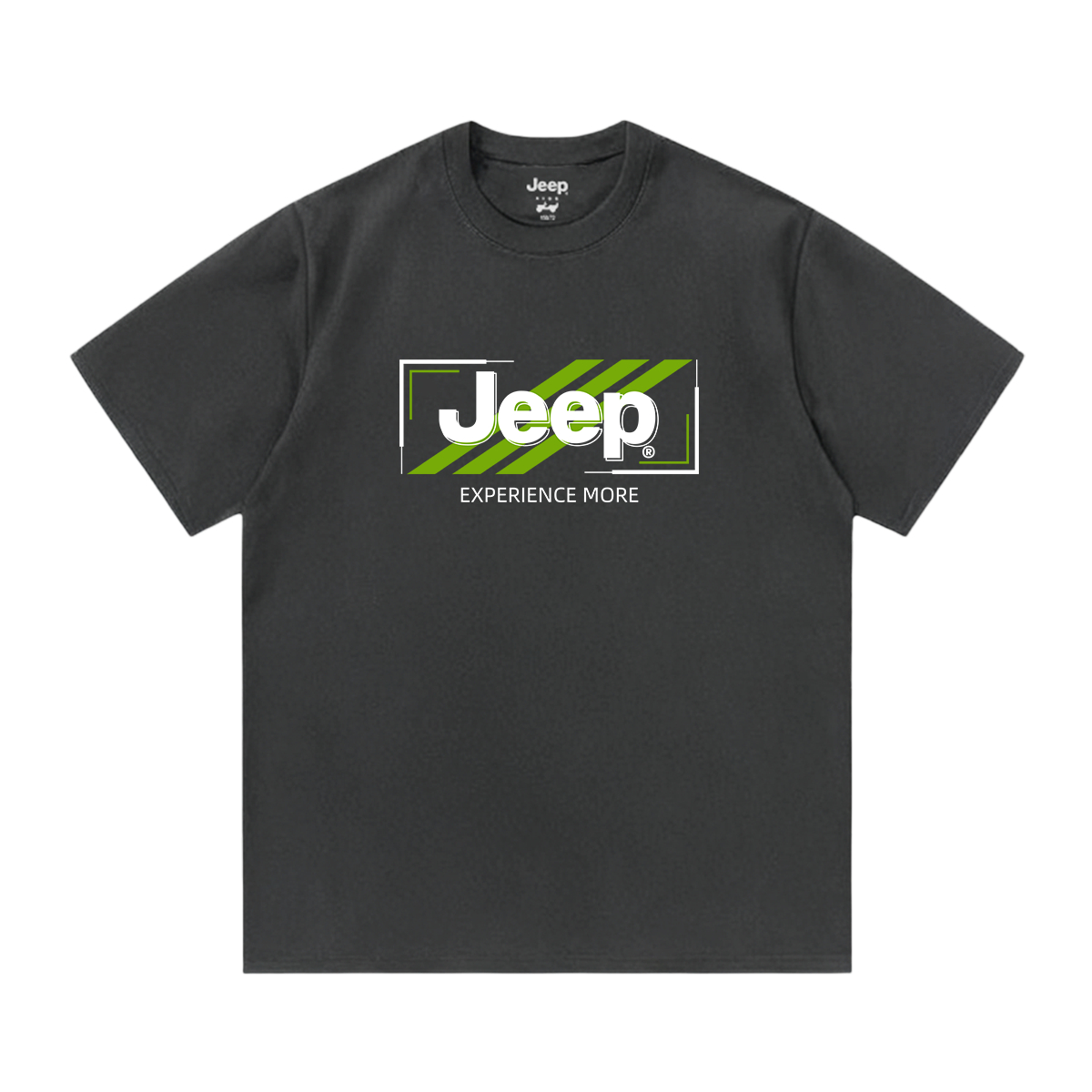 

Футболка для школьников с круглым вырезом Moderate Jeep, темно-серый