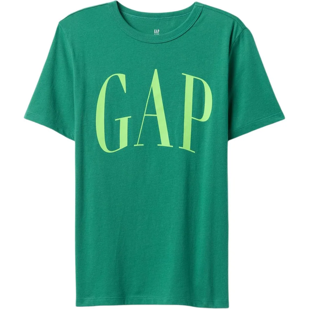 Футболка для детей с круглым вырезом GAP, белый — фото 4