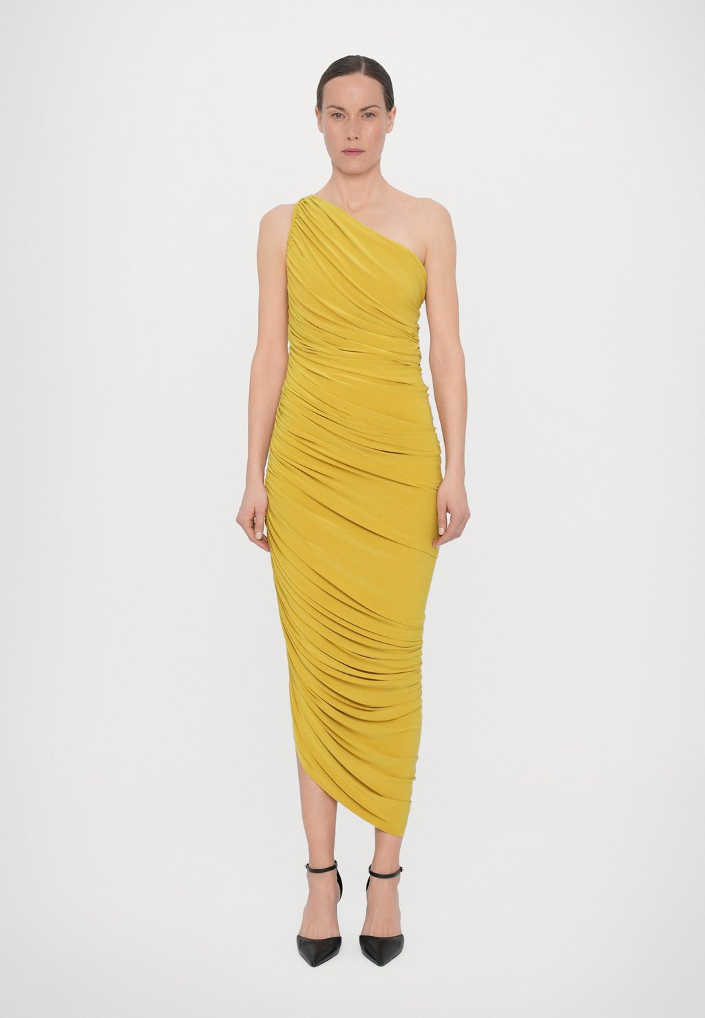 

Платье DIANA GOWN Norma Kamali, темно-желтый