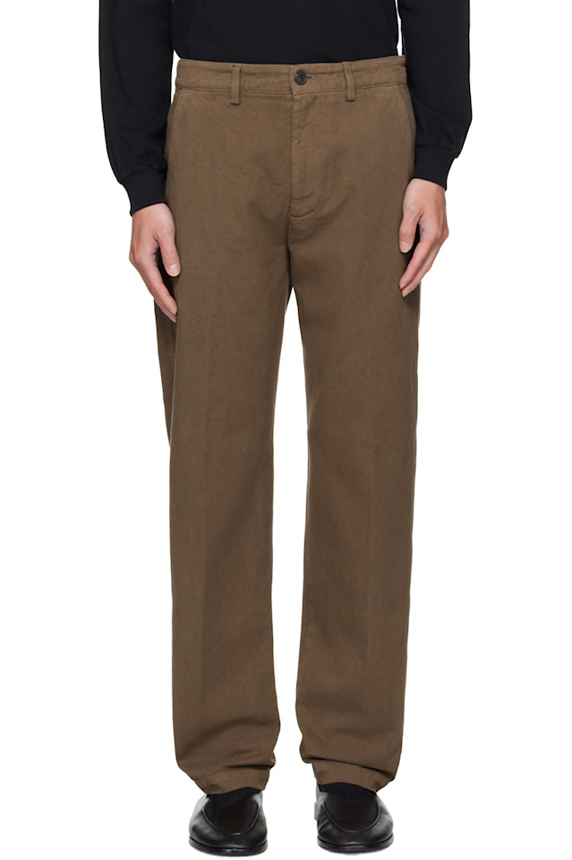 

Dries Van Noten Коричневые брюки, окрашенные в другой цвет