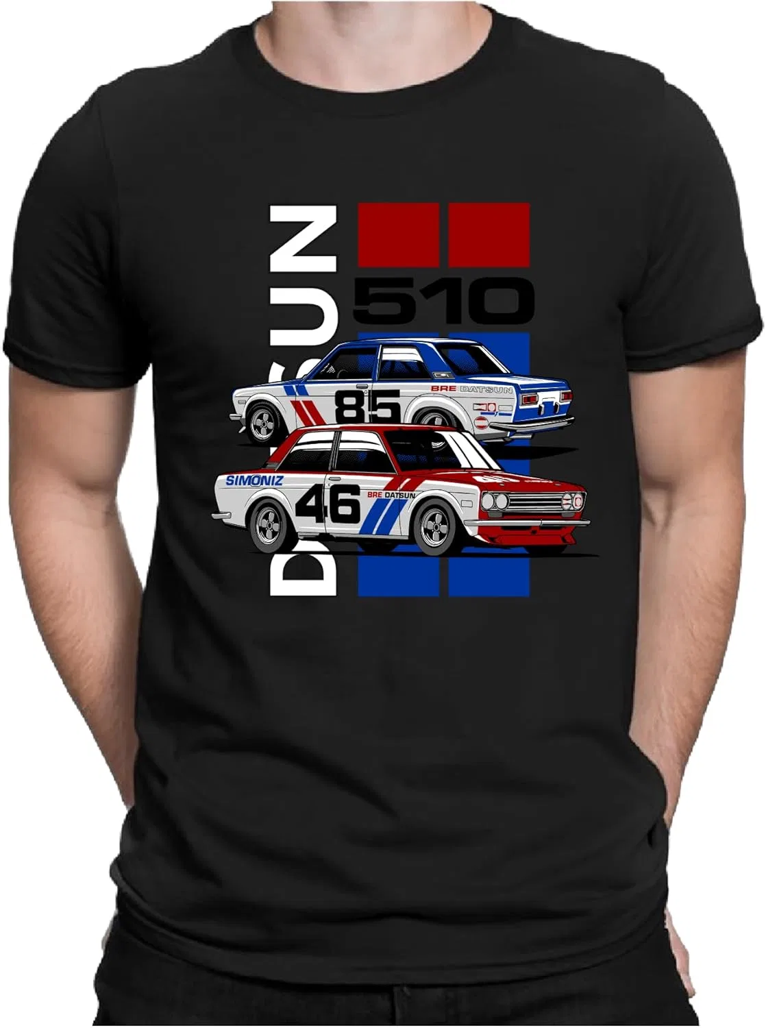 Футболка Datsun 510, футболка для фанатов BRE, футболка с изображением автомобиля — фото 3