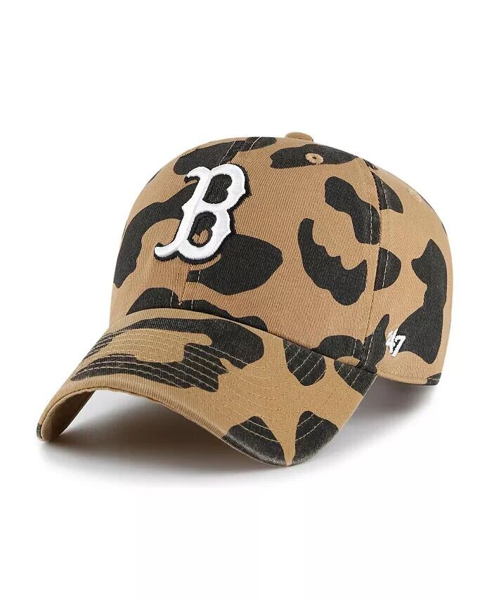 

Женская коричневая бейсболка Boston Red Sox Rosette Clean Up Adjustable '47 Brand