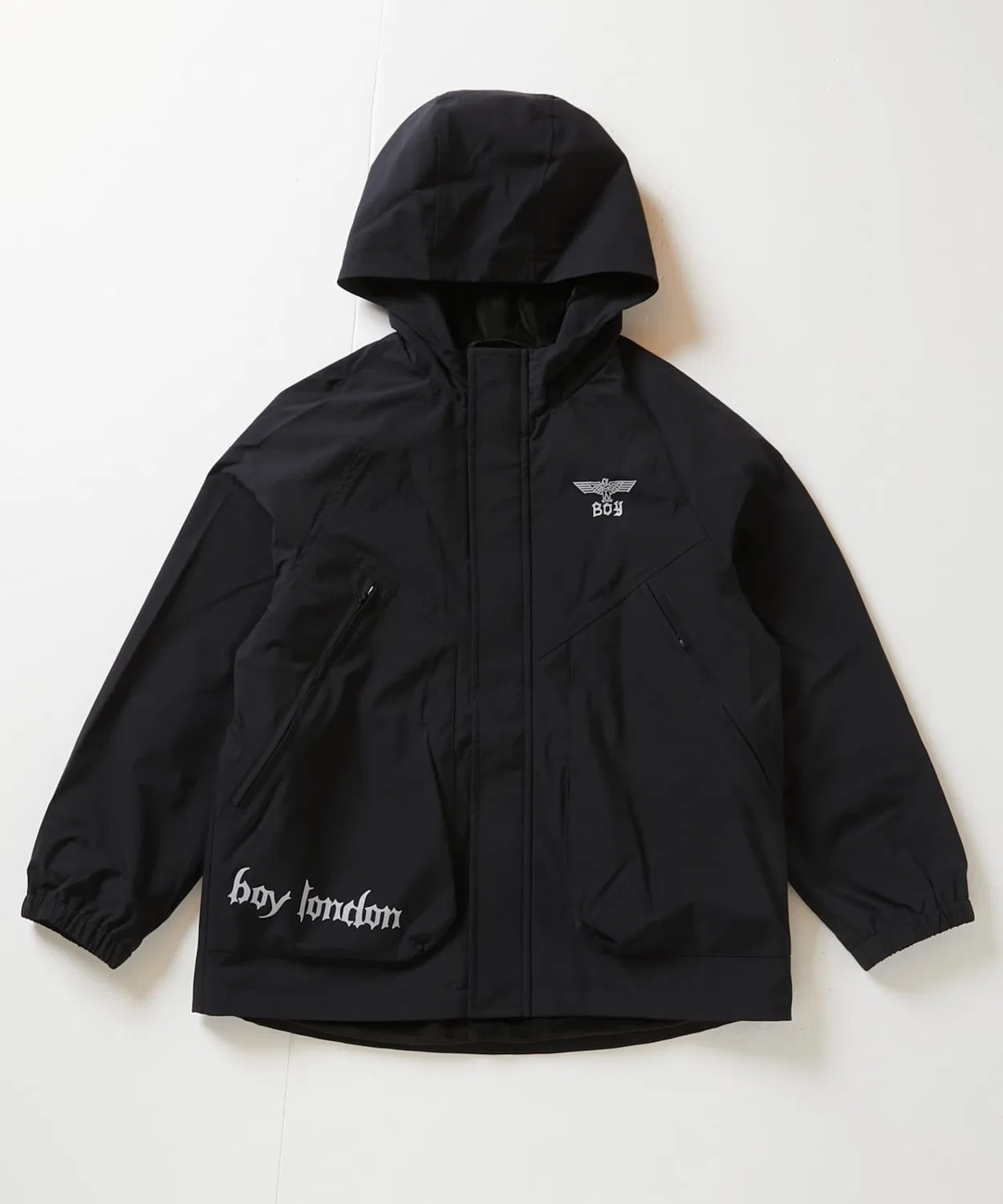 Детская ветровка BOY LONDON с флисовой подкладкой, черная