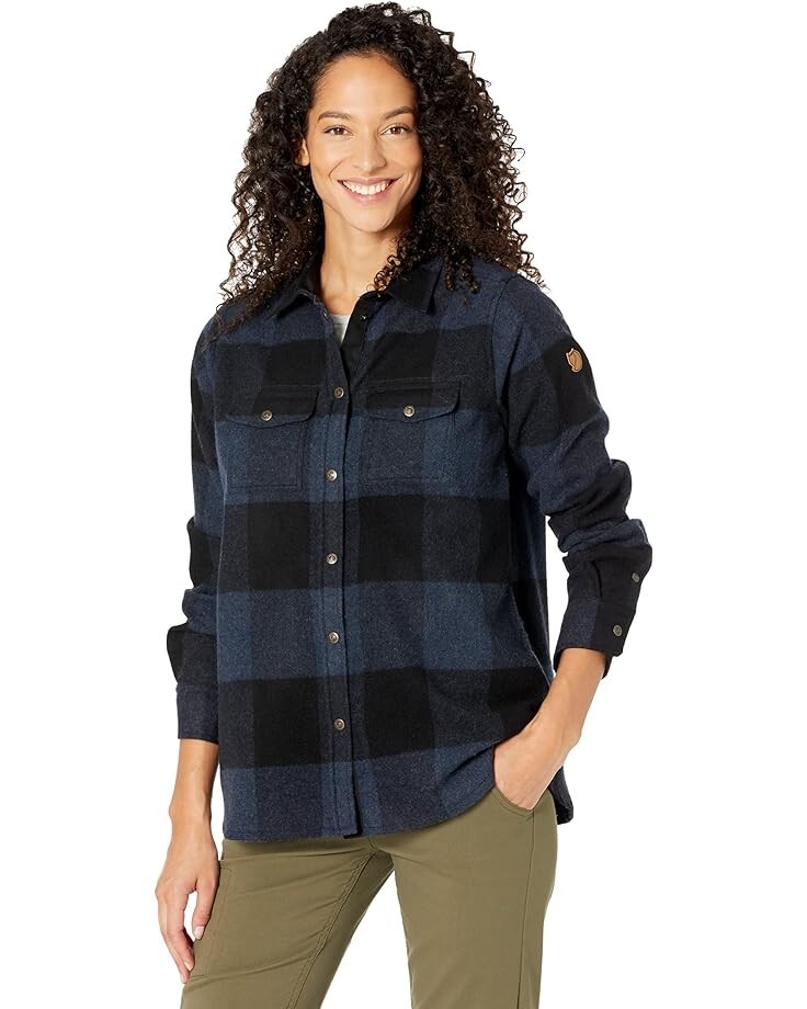

Рубашка Fjällräven Canada, цвет Navy/Black