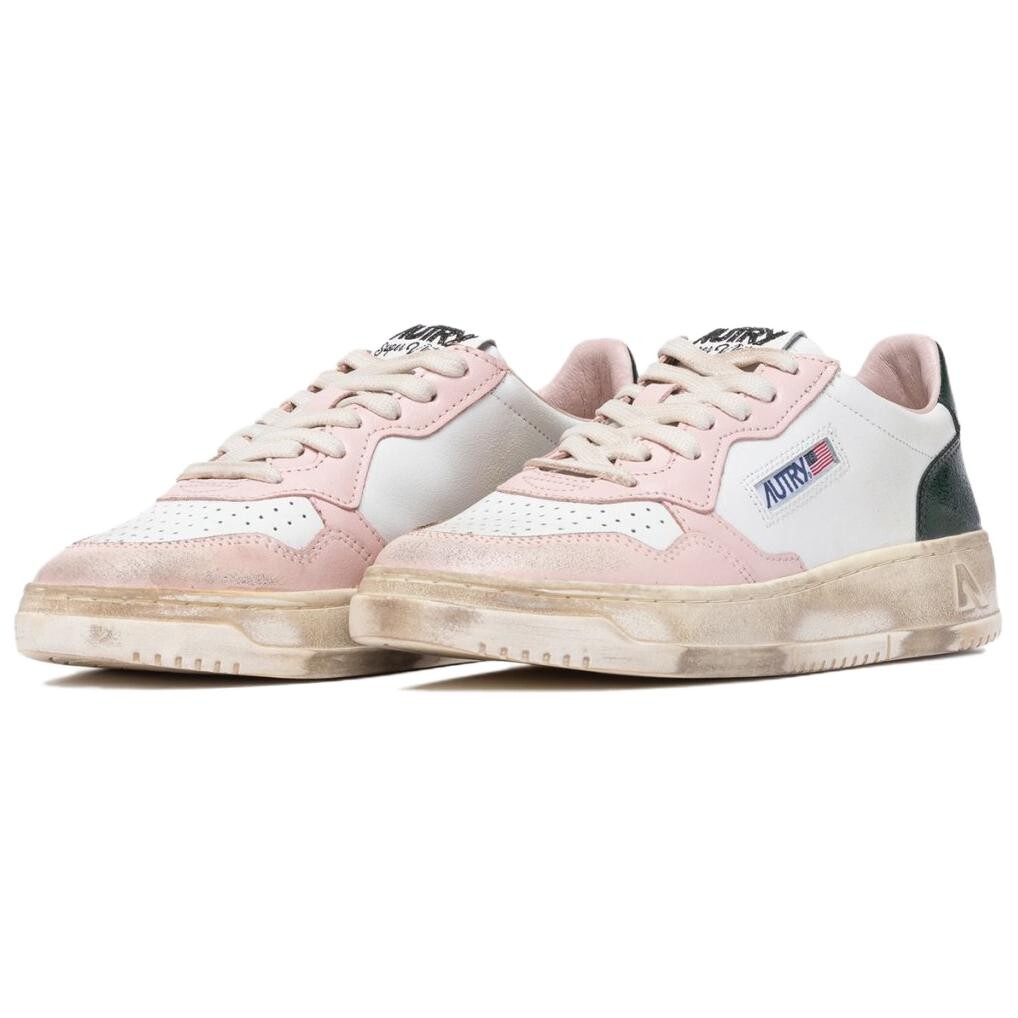 Кроссовки AUTRY Skateboarding Low-top, белый/розовый/черный — фото 2