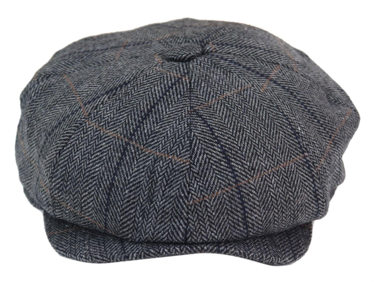 

Шляпа Peaky Blinders с узором «елочка» Infinity Leather, серый