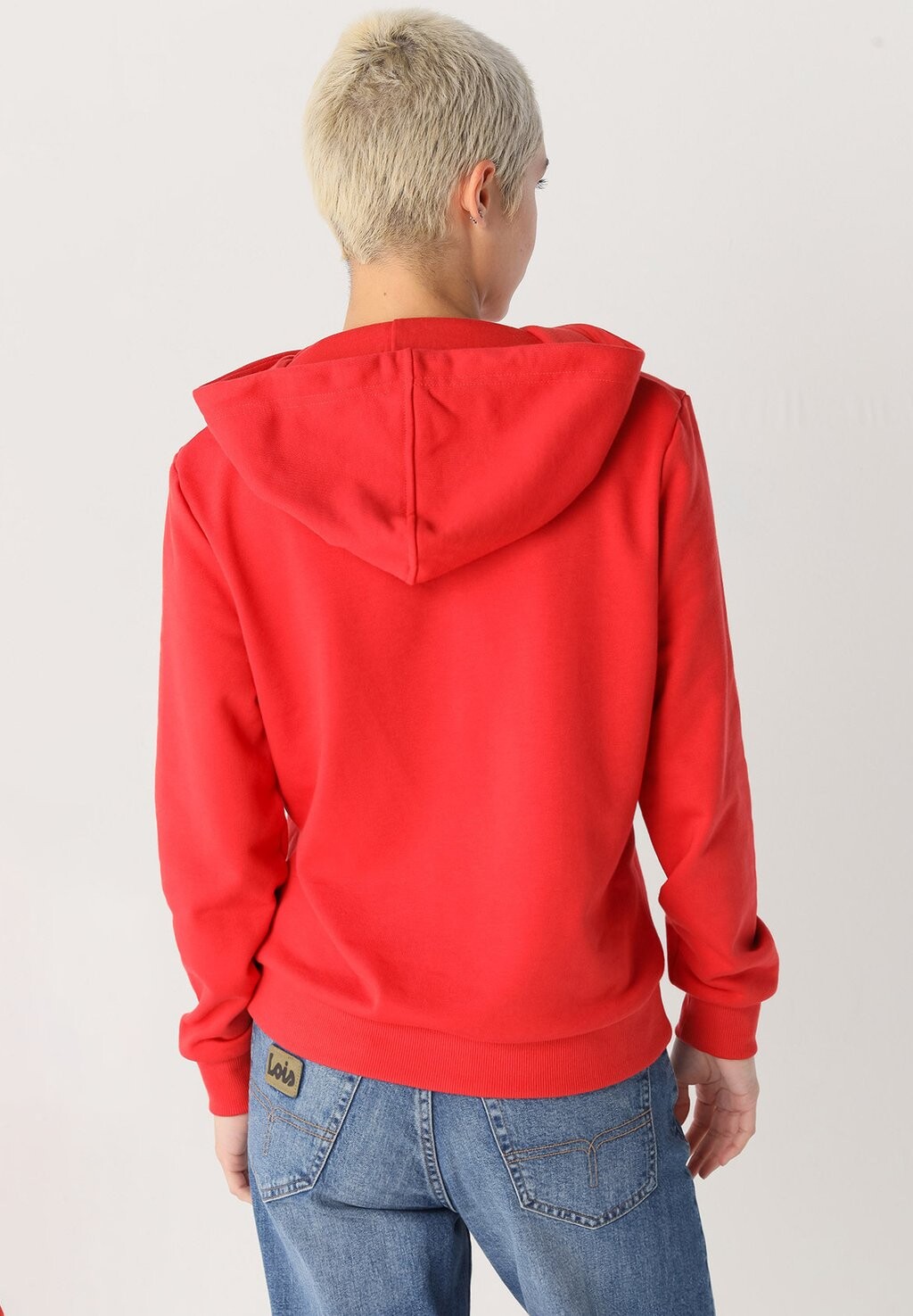 

Толстовка с капюшоном LOGO LOIS Jeans, красный