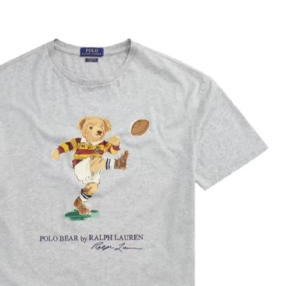 Футболка Polo Bear с серым цветом Polo Ralph Lauren — фото 3