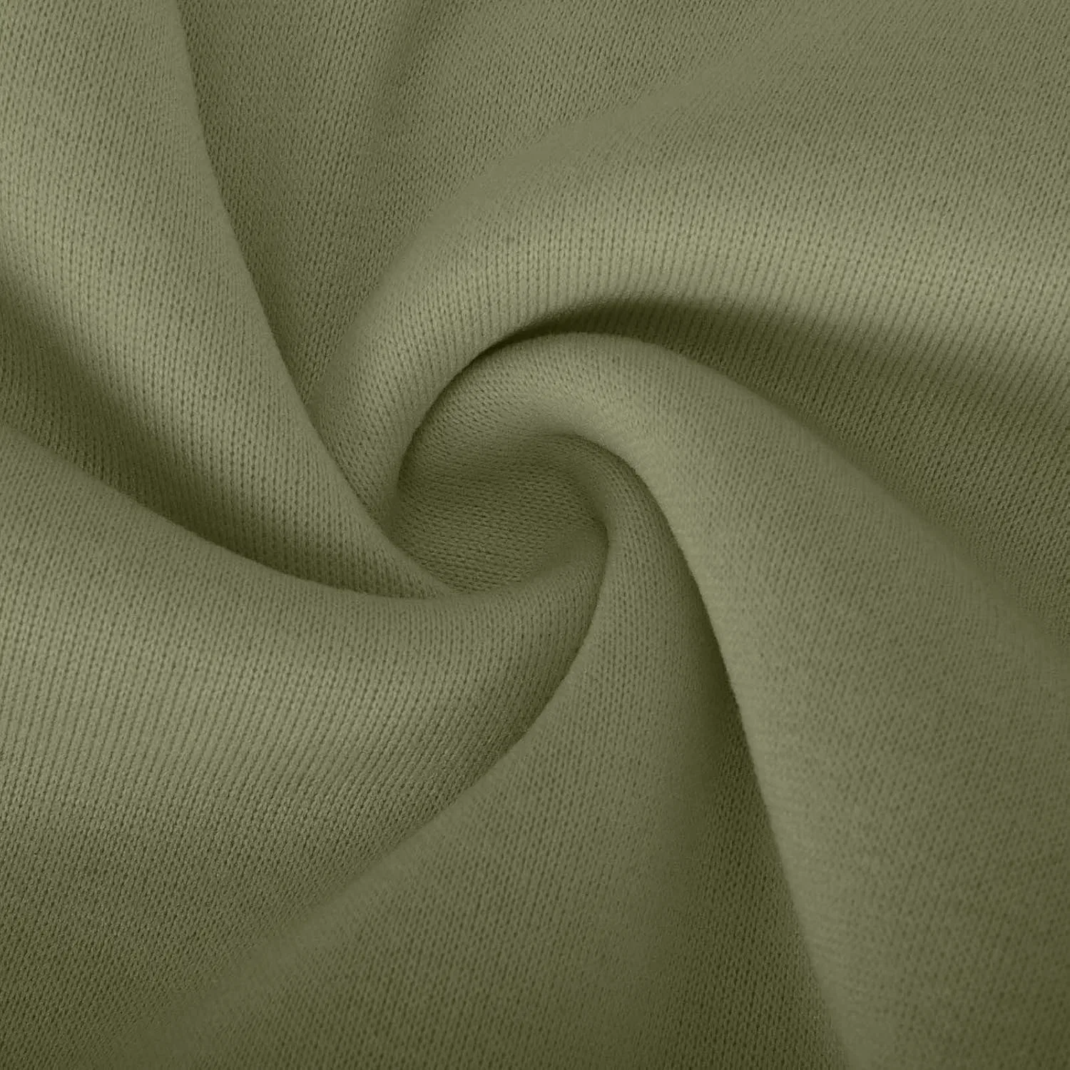 Худи оверсайз женское, флис, на молнии, Army Green — фото 4