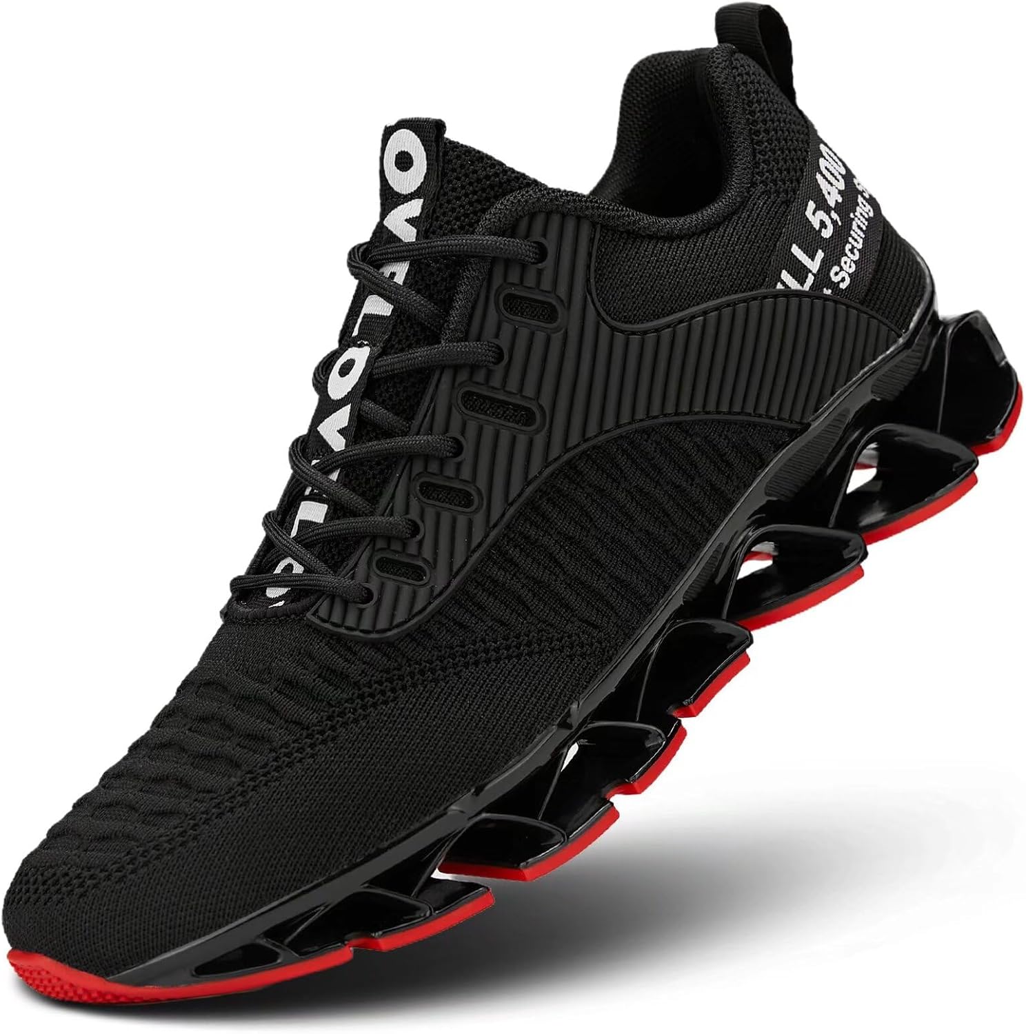 

Мужские беговые кроссовки Chopben Blade, противоскользящие, модные, с дышащей сеткой, мягкой подошвой, повседневные спортивные обувь для прогулок, черный