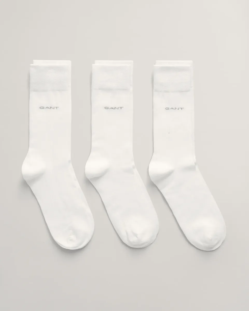 

Базовые носки Gant "SOFT COTTON SOCKS 3-PACK" (в упаковке 3 пары, 3 шт.), с логотипом на щиколотке, белый