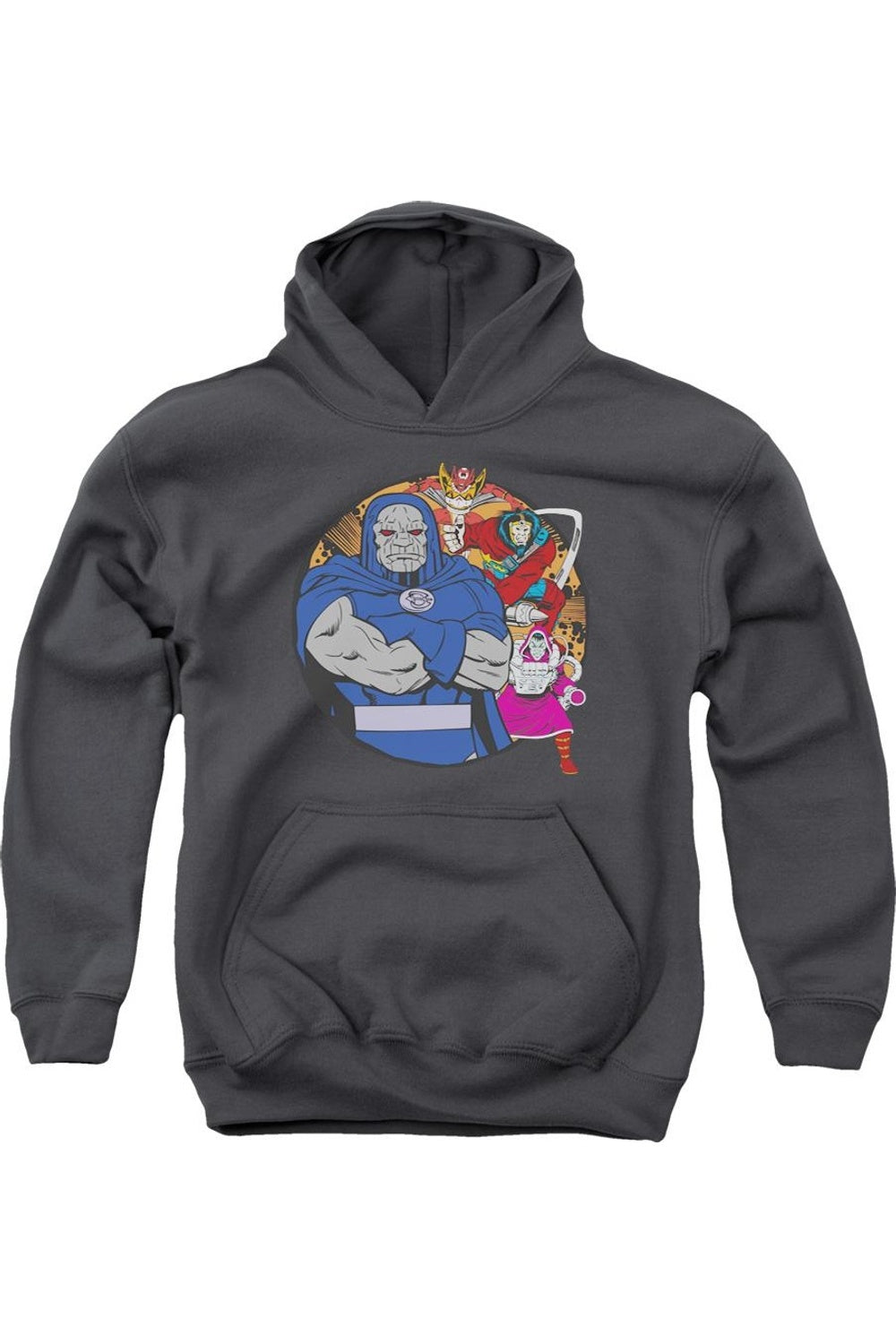 

Толстовка с капюшоном DC Comics Apokolips Represent Youth Gildan, Charcoal