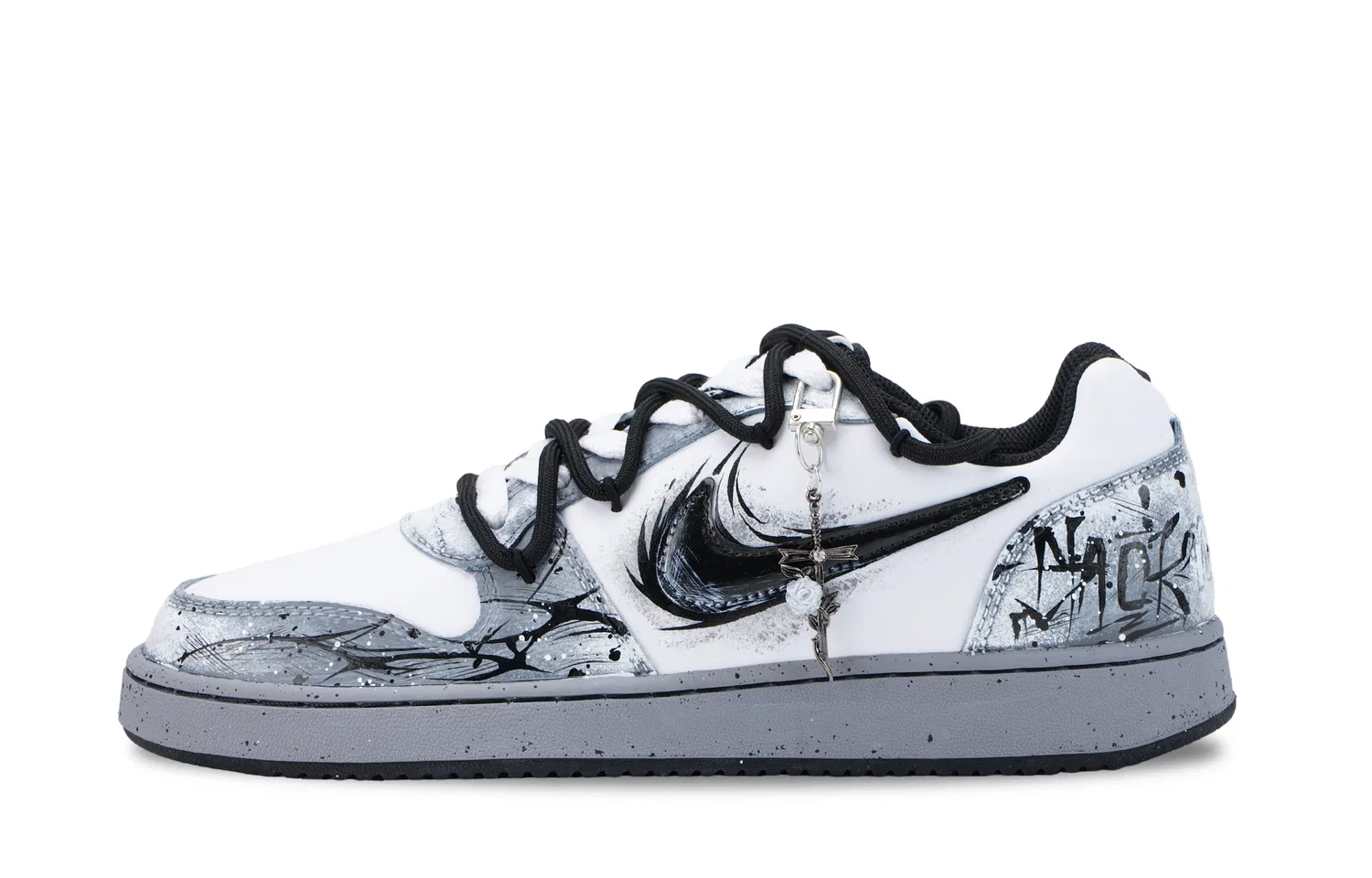 Кеды Nike EBERNON Black White — фото 3