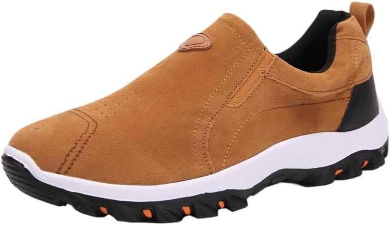 

Мужские легкие модные кроссовки для улицы, удобные на каждый день, без шнурков, для прогулок Hhhchpm, желтый