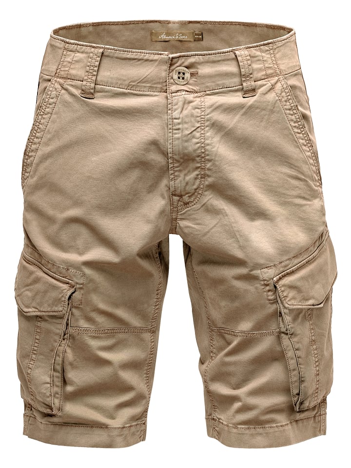 

Тканевые шорты Amaci&Sons, бежевый