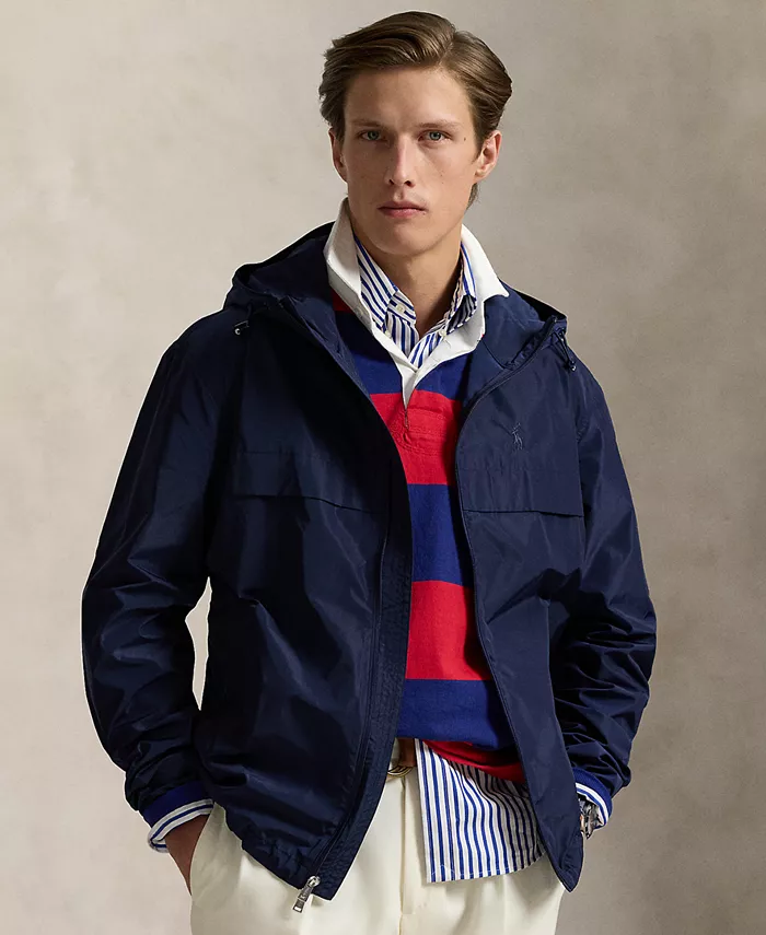 

Мужская худи с капюшоном на молнии Polo Ralph Lauren, синий