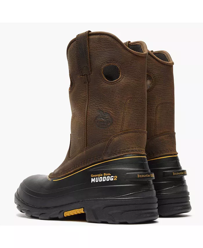 Мужские рабочие резиновые сапоги Muddog Wellington Georgia Boot, коричневый — фото 4