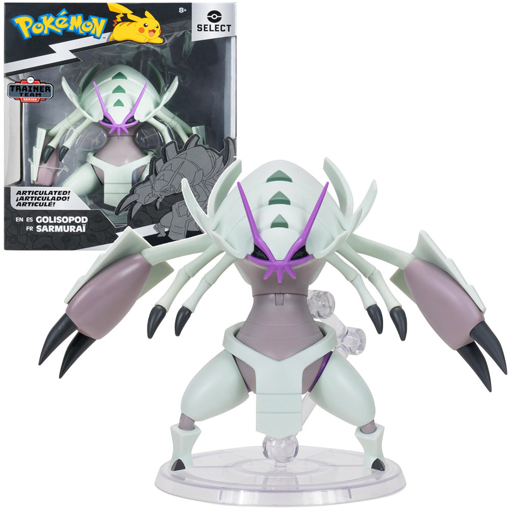 

Фигурка Golisopod Pokemon Select 15 см, коллекционная оригинальная Jazwares + подставка