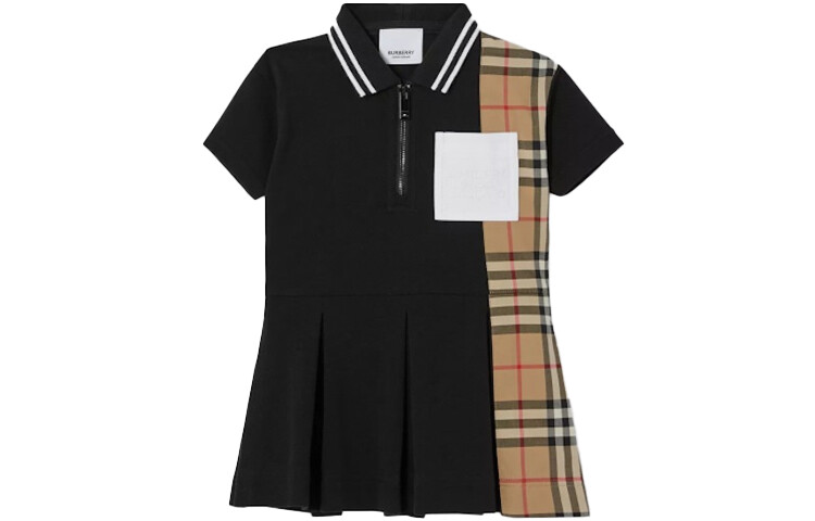 

Детское платье Burberry Kids, цвет Black