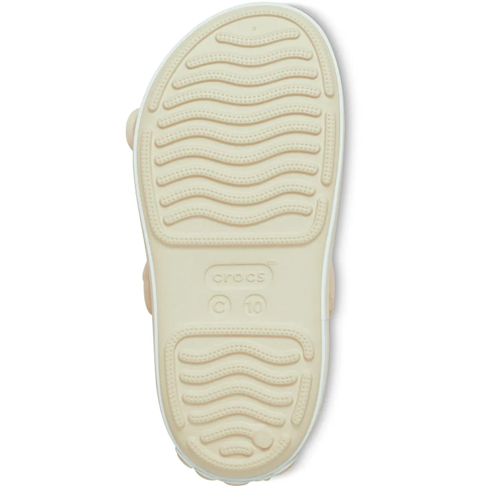 Crocs Band Cruiser Toddler slides, бежевый — фото 2