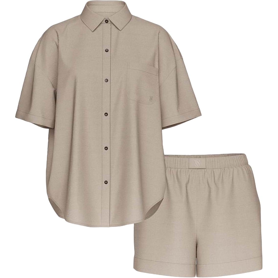 

Victoria's Secret Пижамный комплект Women's Linen Gray Brown