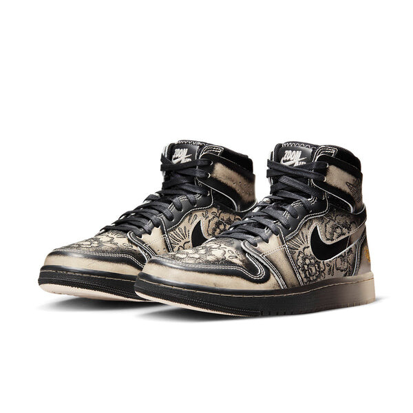 Кроссовки 1 высокие zoom air cmft 2 Air Jordan, черный — фото 2