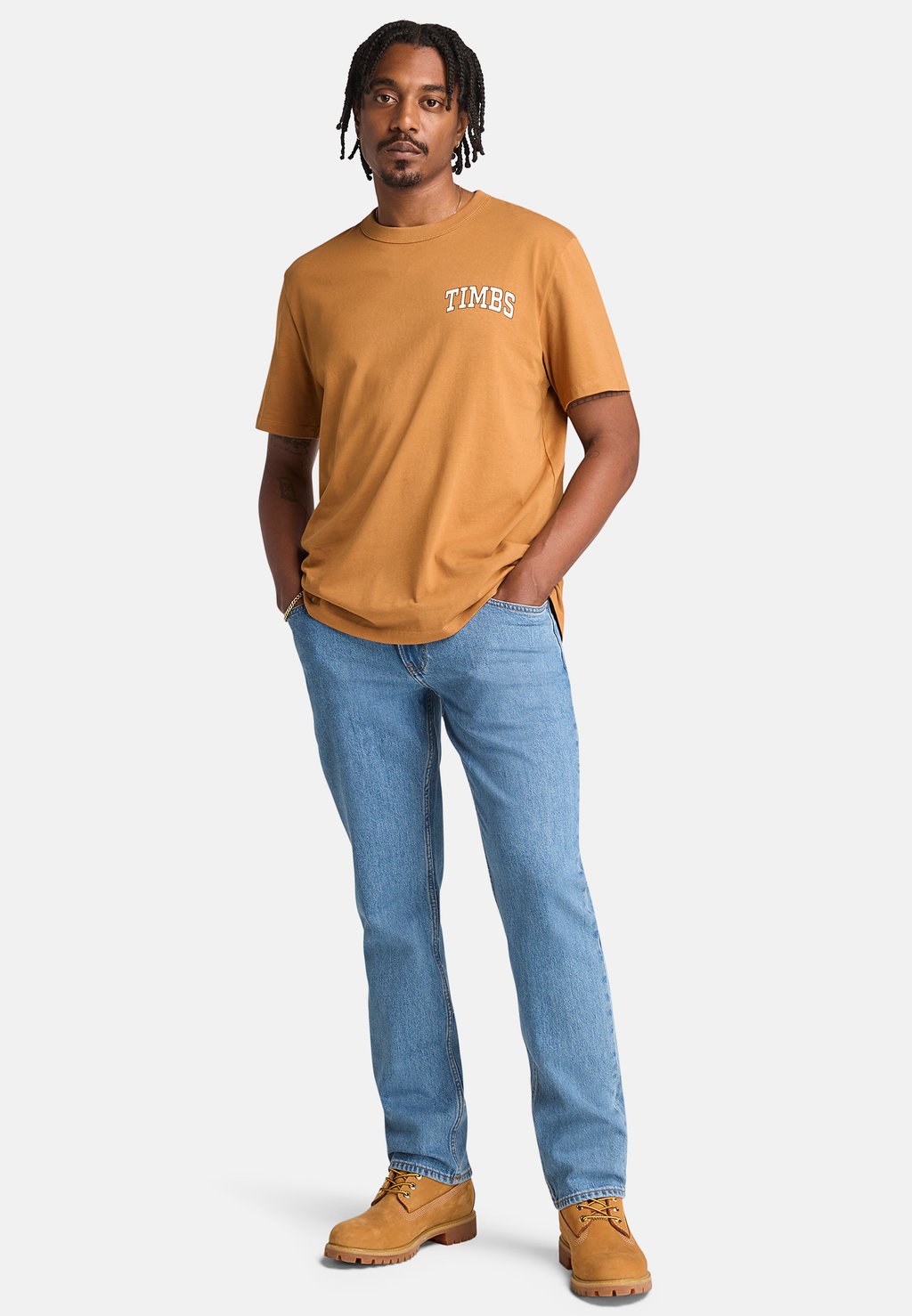 

Футболка с принтом SHORT SLEEVE CHEST GRAPHIC TEE VINTAGE Timberland, коричневый