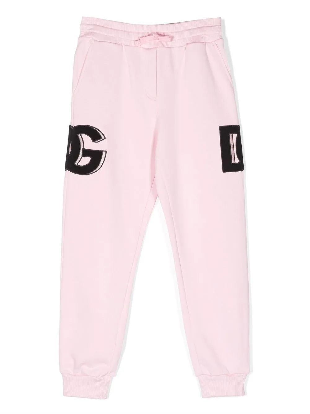 

Спортивные брюки с нашивкой-логотипом Dolce & Gabbana Kids, розовый