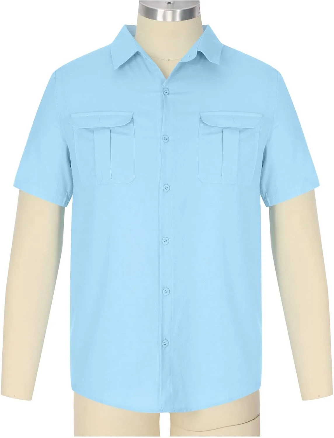 Футболка мужская летняя 2025, Cotton Linen, Casual, короткий рукав, Regular Fit — фото 2