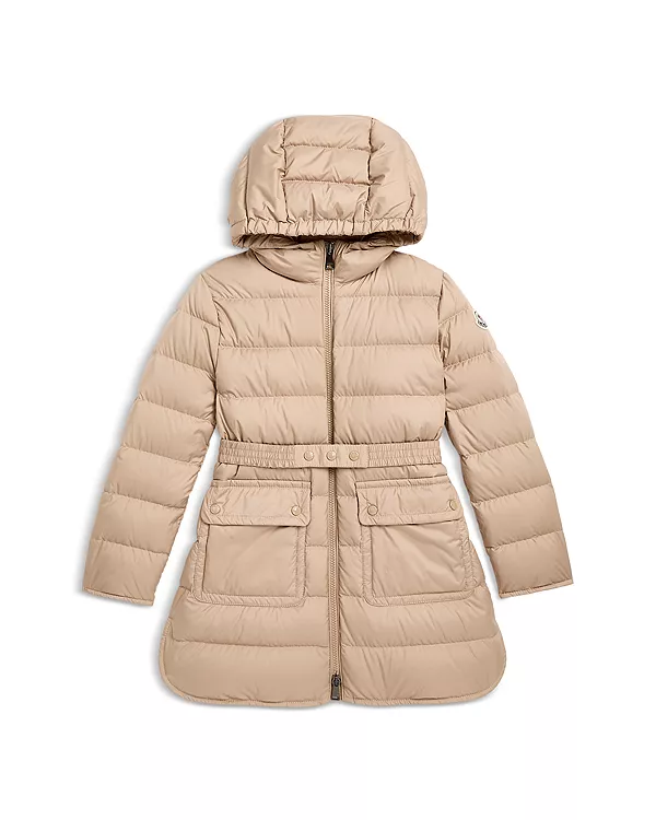 

Длинное пуховое пальто Pasenza для девочек - для детей постарше. Moncler, бежевый