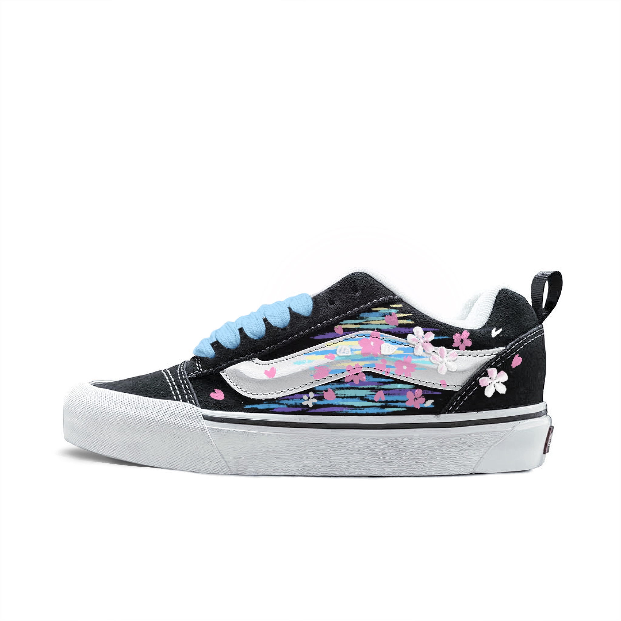 

Vans Knu Skool Low top кроссовки для скейтбординга унисекс Blue Pink