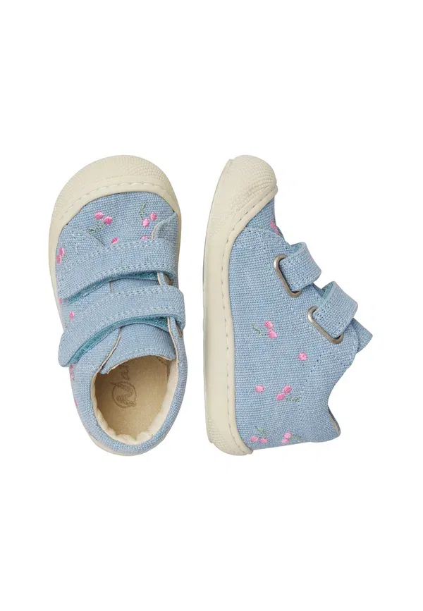 Пинетки Cocoon vl embr.cherry baby shoes Naturino, небесно-голубой — фото 3