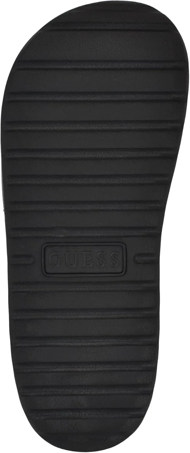 Мужские сандалии-шлепанцы GUESS Marith, черный/красный — фото 4