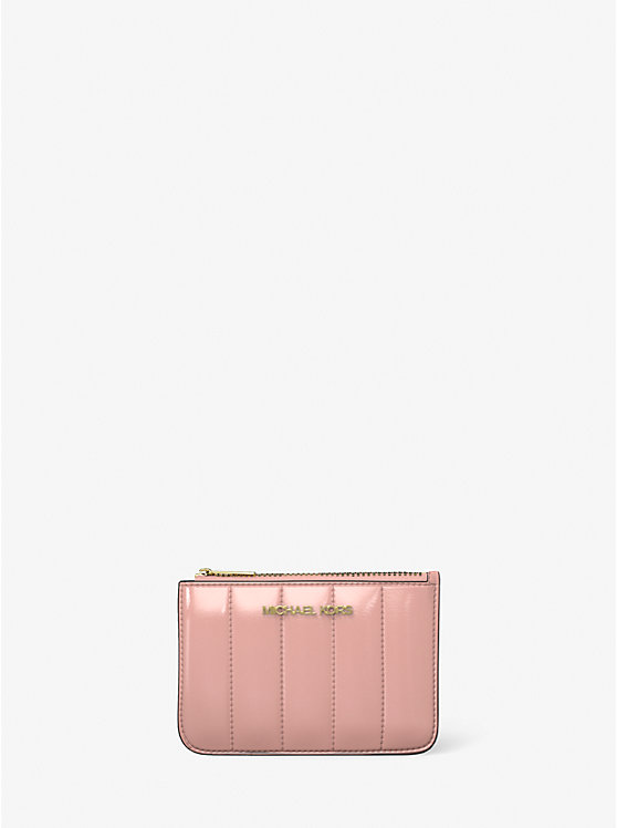 

Маленький лаковый кошелек для монет Jet Set Michael Kors, розовый
