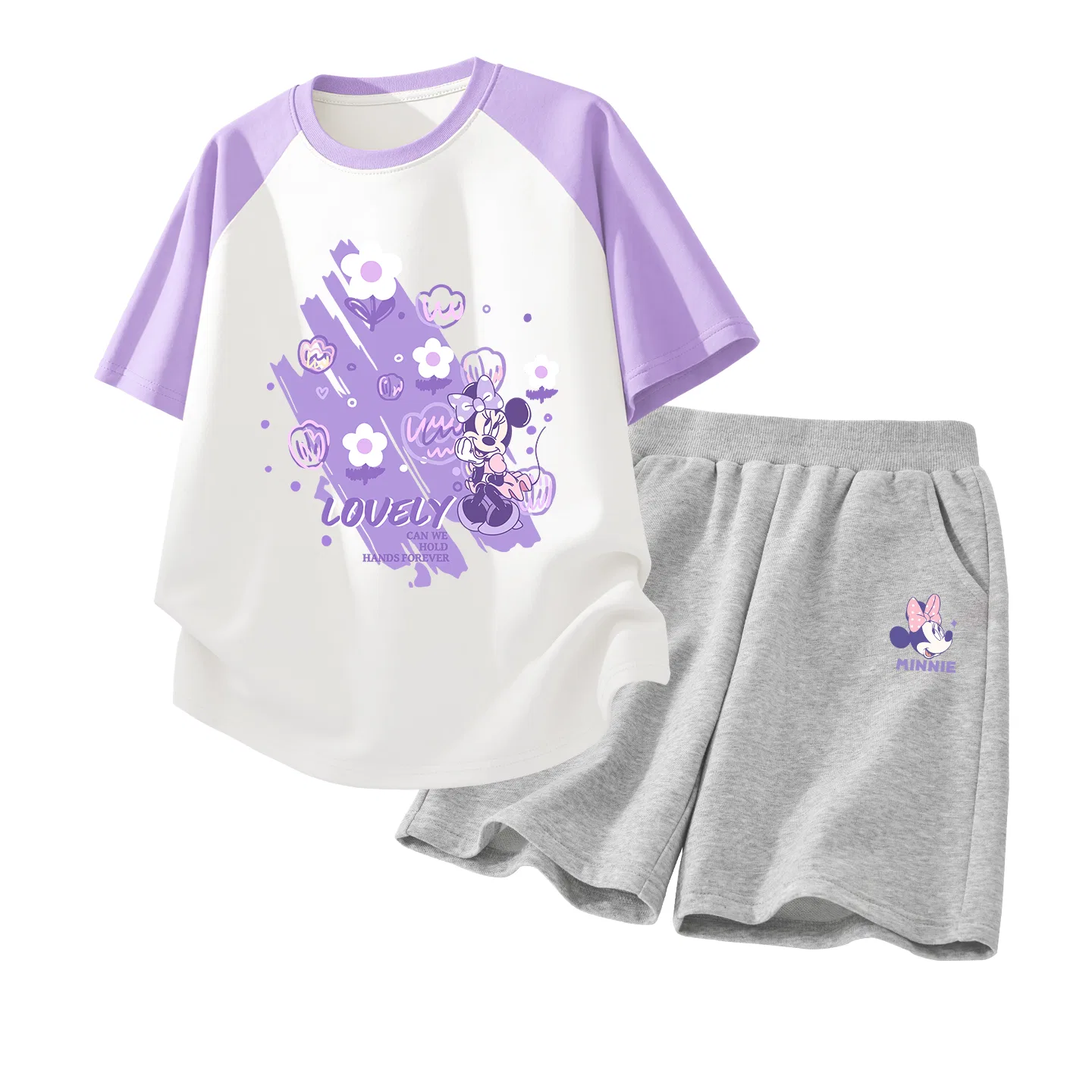 Детский спортивный костюм Disney Casual Sportswear 2 Piece Set розовый + черный — фото 3