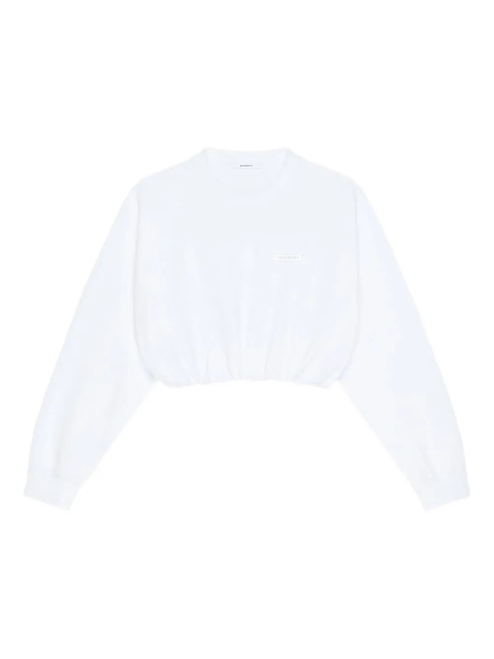 

Укороченная толстовка с нашивкой-логотипом Givenchy, белый