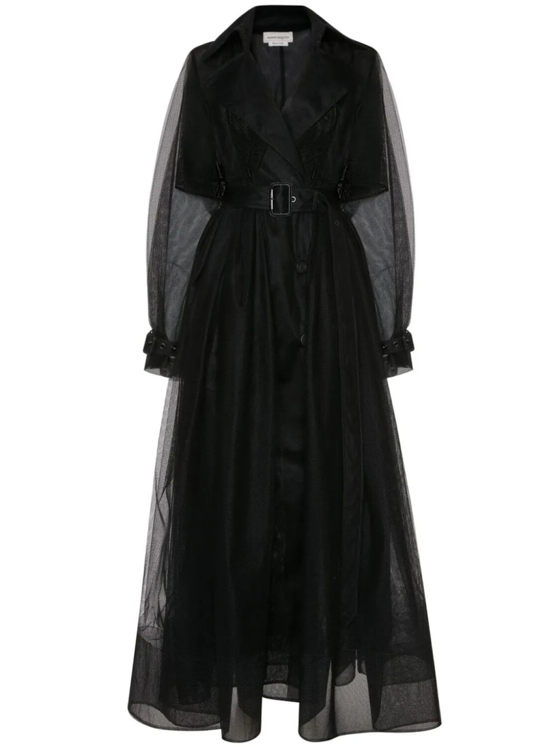 

Alexander McQueen тренч с поясом, черный