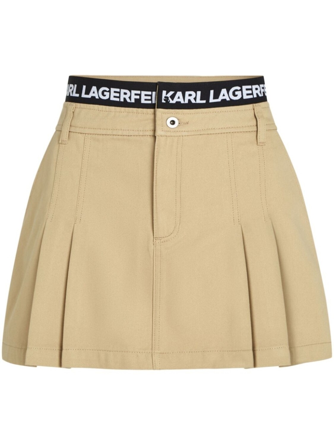 

Karl Lagerfeld Jeans джинсовая юбка мини со складками, нейтральный цвет