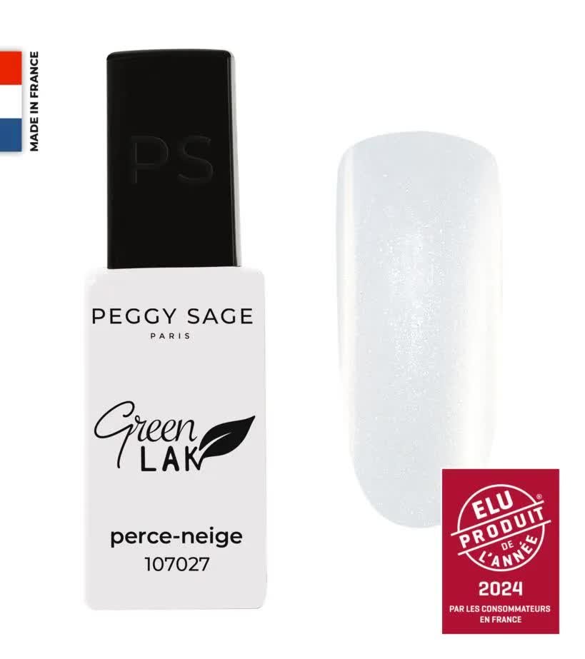 

Зеленый лак для ногтей LAK Perce-neige Classic UV/LED 10 мл Peggy Sage