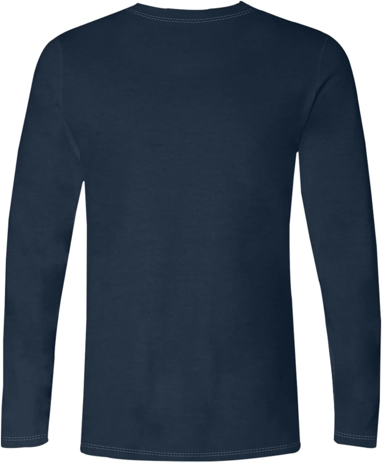 Мужская футболка с длинным рукавом Casual Lightweight Crew Neck Pullover Plus Size — фото 3
