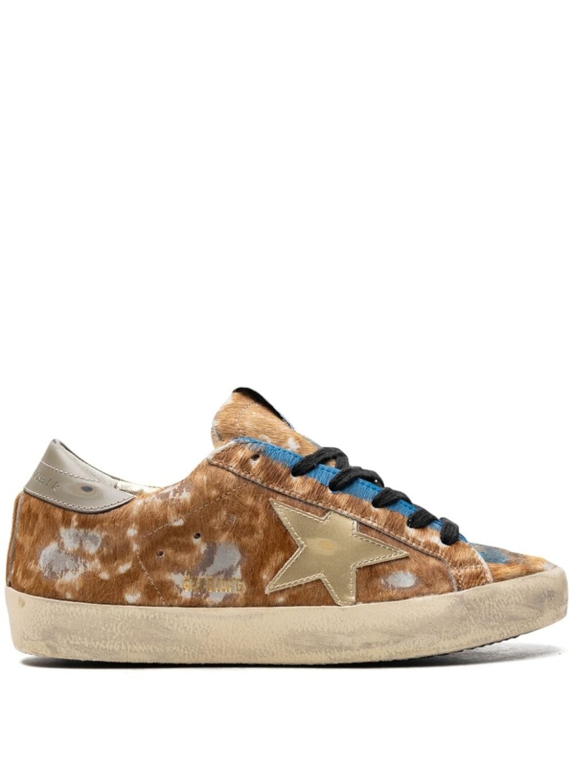 

Golden Goose кроссовки Super-Star "Leo Hazelnut/Light Grey/Gold/Grey/Blue", коричневый