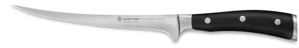 

WÜSTHOF Classic Ikon, длина лезвия: 18 см, черный, нож для филе, 1030333818