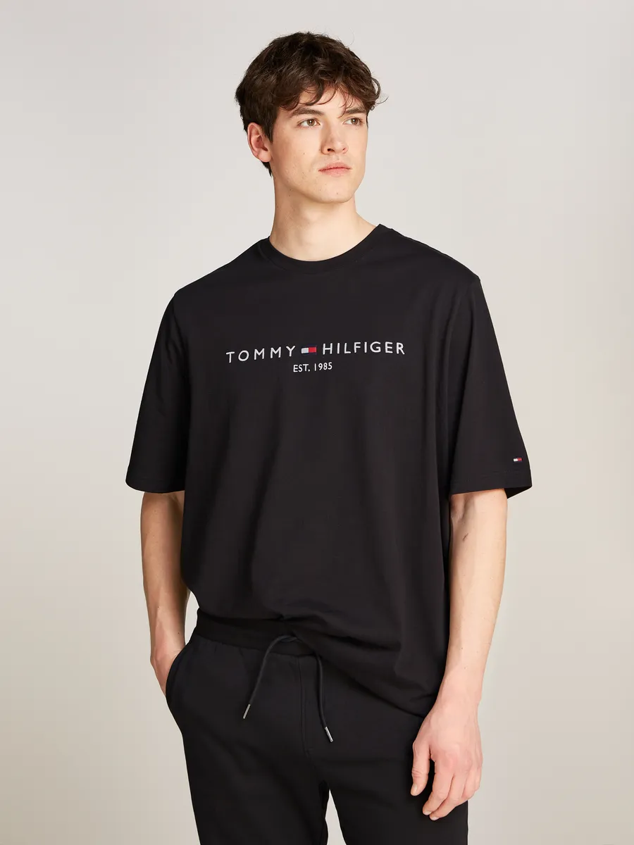 

Футболка Tommy Hilfiger Big & Tall "BT-TOMMY LOGO TEE-B", черный