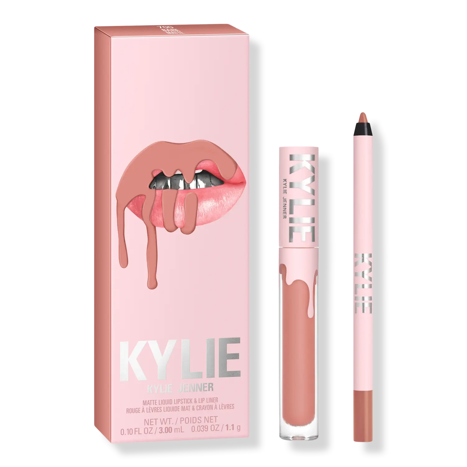 

Набор матовых помад KYLIE COSMETICS, 700 Bare (light pink nude)