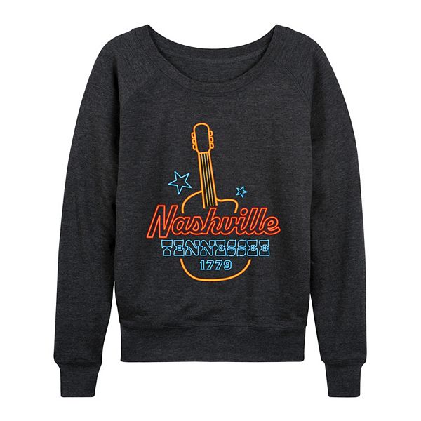 

Женская футболка с длинным рукавом nashville, tennessee guitar neon sign french terry Licensed Character, Heather Charcoal, Черный, Женская футболка с длинным рукавом nashville, tennessee guitar neon sign french terry Licensed Character, Heather Charcoal