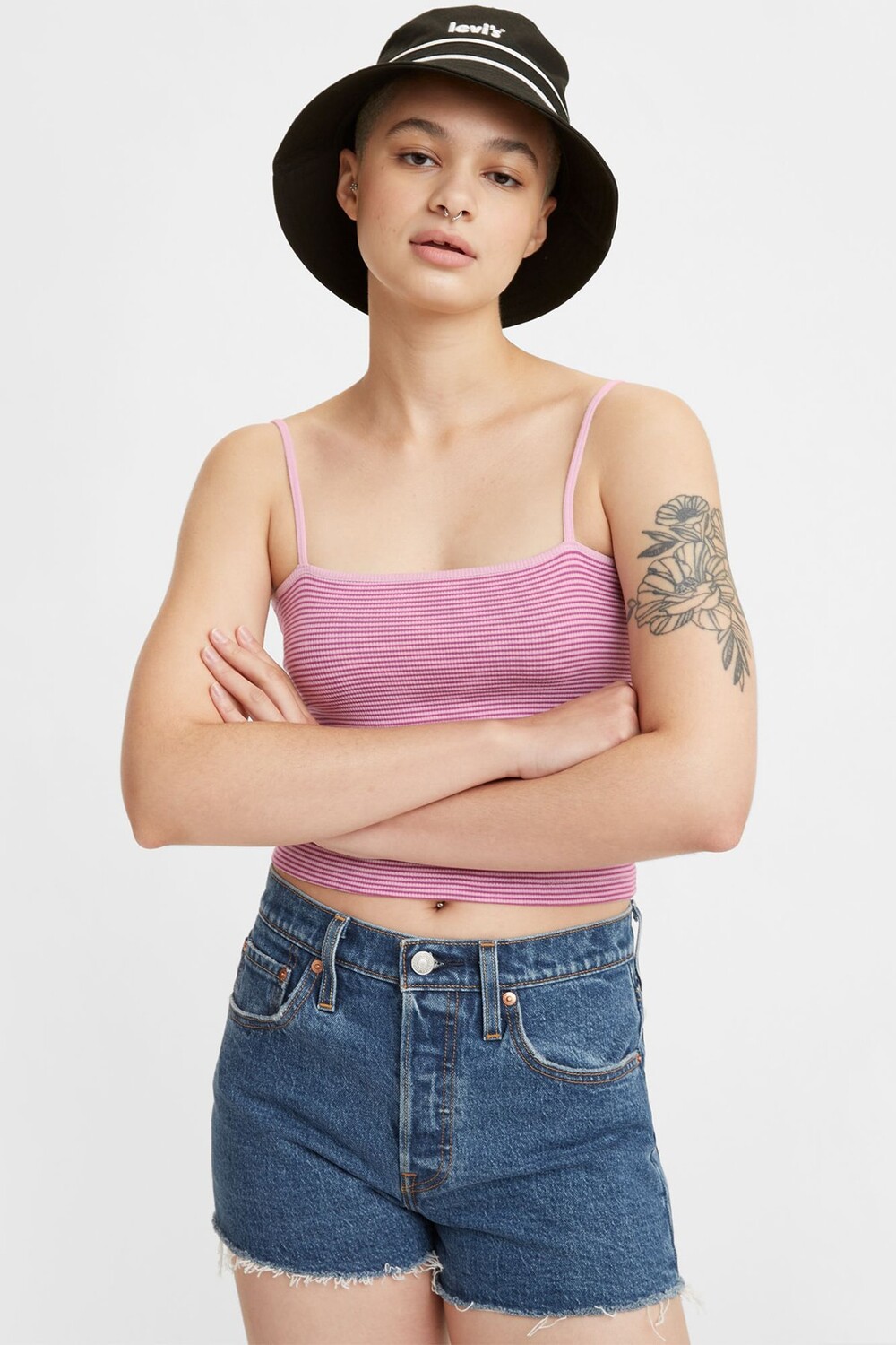 

Шорты – синие – нормальная талия Levi's, синий