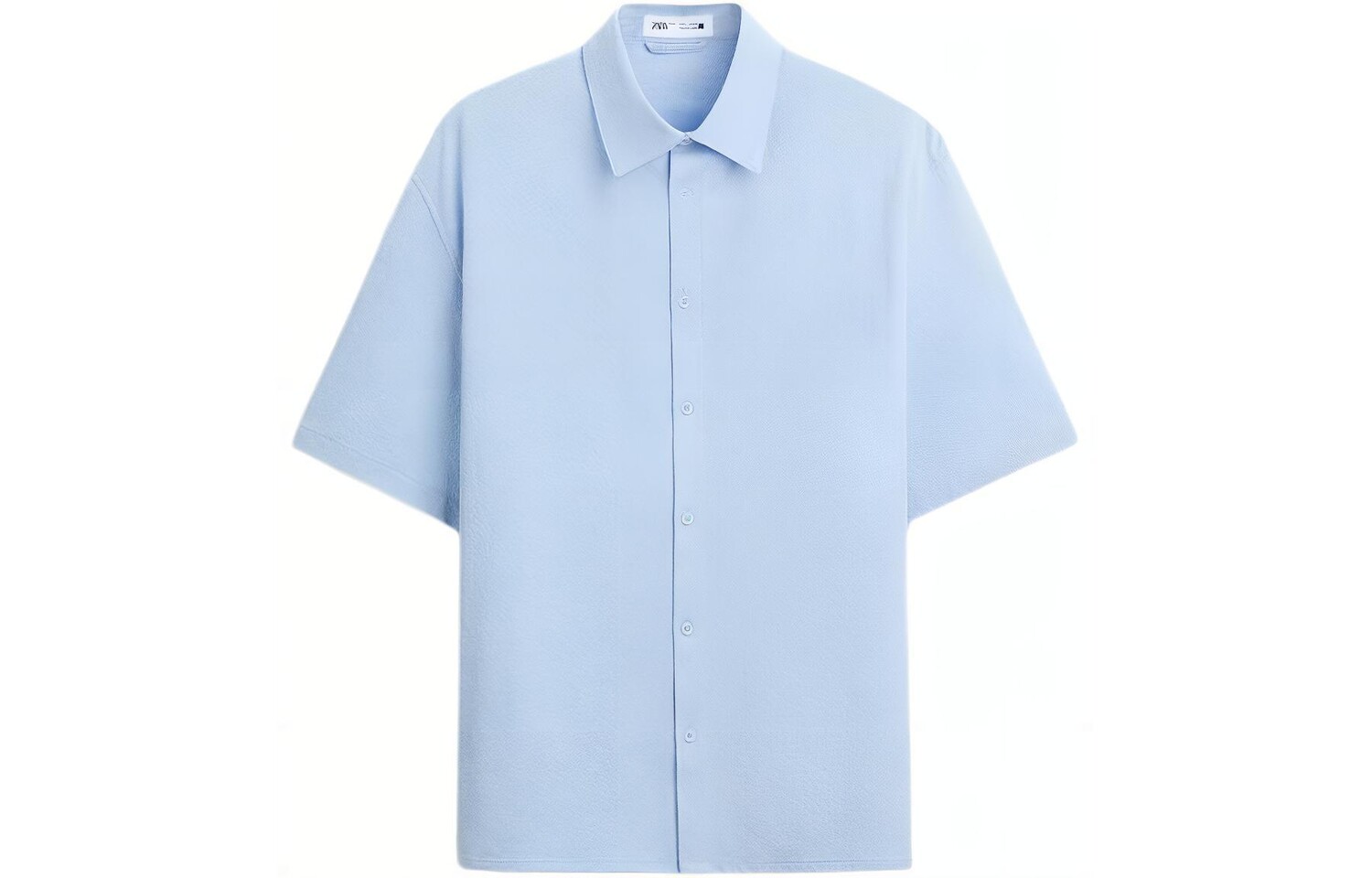 

Рубашка мужская небесно-голубая Zara, голубой