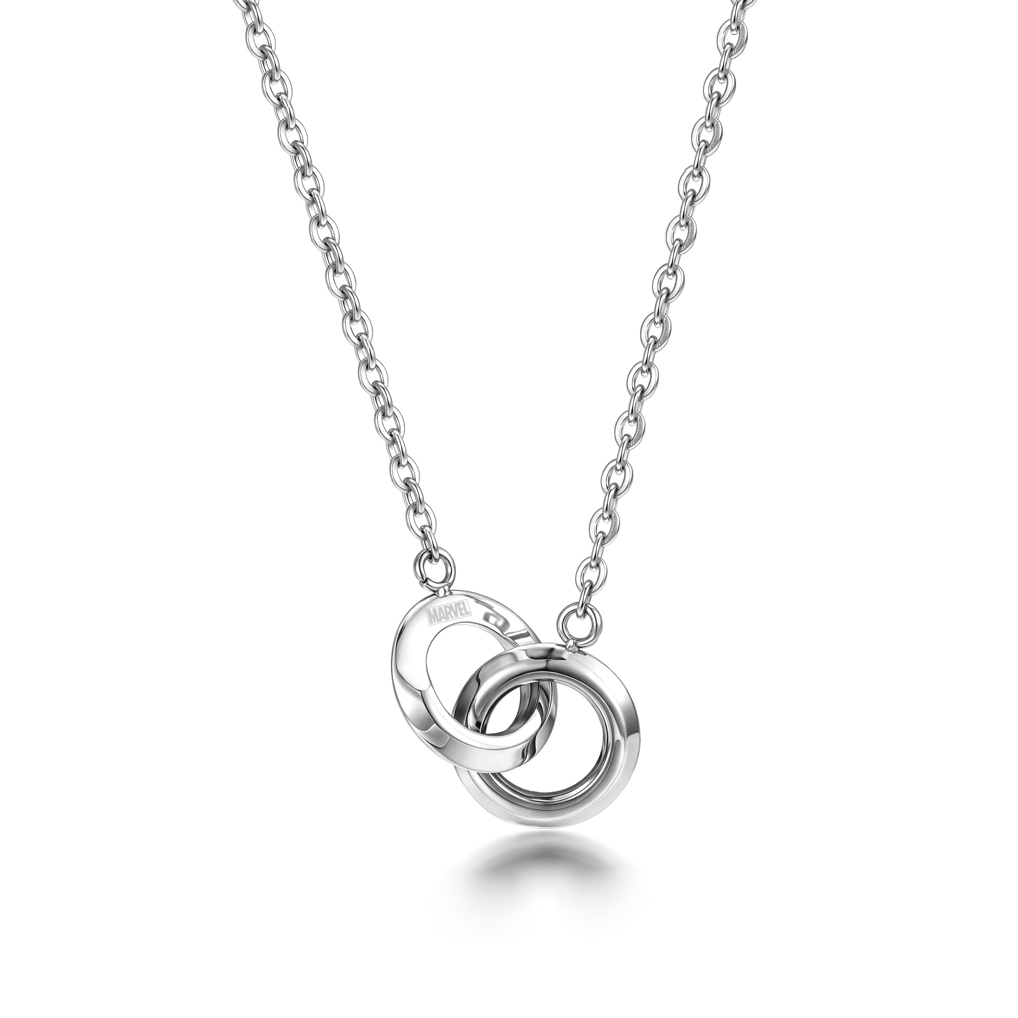 

Колье из нержавеющей стали унисекс Disney, серебро double ring necklace